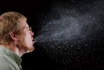 Sneezes can spread Flu